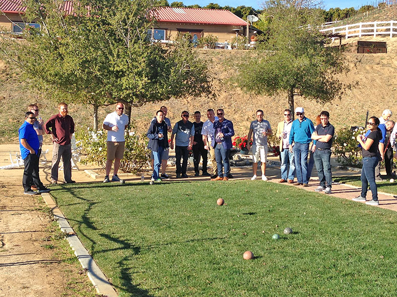 Teambuilding Playing Bocce Winery-Destination Temecula